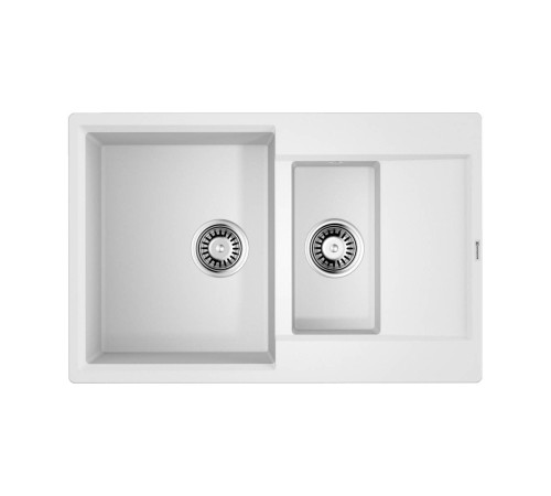 Кухонная мойка Omoikiri Daisen 78-2T-WH Tetogranit 78x51 см белый 4993530