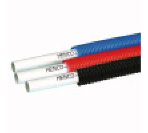 Труба металлополимерная Henco Standard PEXc-AL-PEXc 16х2 мм в красной гофре бухта 100 м HE 100-016MR