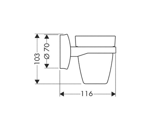 Стакан Hansgrohe Mondaro 41034000