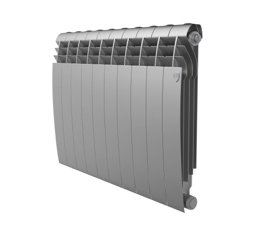Радиатор биметаллический Royal Thermo BILINER 500 10 секций боковое подключение Серебристый НС-1682275