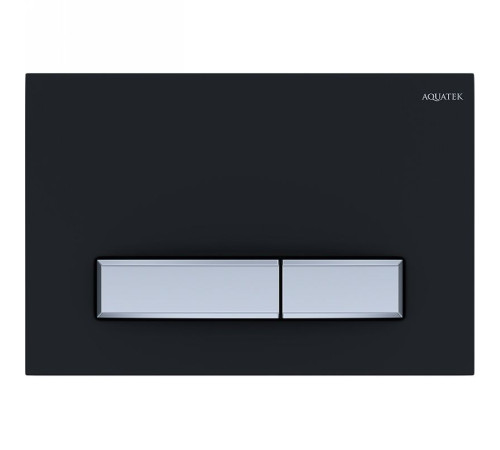 Панель смыва KDI Slim 009D-2 черный матовый прямоугольная клавиша хром KDI-0000031