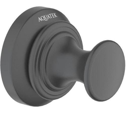 Крючок для ванной Aquatek Классик матовый черный AQ4501MB