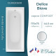 Ванна чугунная Delice Biove 1700х750 мм без ручек DLR220509