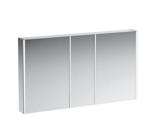 Зеркальный шкаф Laufen Frame 130x75 см LED-подсветка 3 двери 2 розетки 4.0875.4.900.144.1