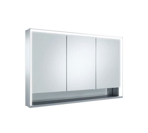 Зеркальный шкаф Keuco Royal Lumos 120x73.5x13 см 3-дверный алюминий 14325171301