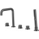 Смеситель на борт ванны Allen Brau Priority излив 190 мм скрытая часть графит 5.31007-MG