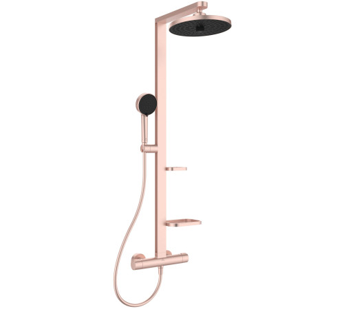 Душевая система с термостатом Ideal Standard ALU+ Ø 260/100 мм полки 130 и 208 мм BD583RO