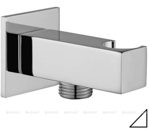 Шланговое подсоединение с держателем Paffoni QUADRO 1/2 белый матовый ZSUP032BO