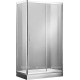 Душевое ограждение Aquanet Alfa 800x1200x2000 мм прозрачное стекло хром NAA1131