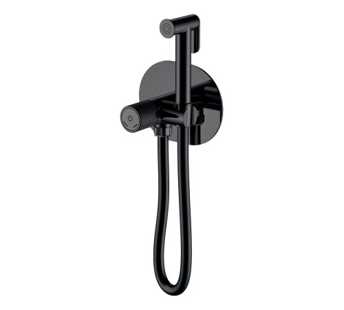 Гигиенический душ со смесителем Boheme Tech шланг 120 см black 157-B