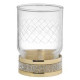 Стакан для зубных щеток настольный Boheme Royal Cristal золото 10931-G
