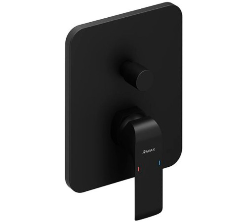 Смеситель скрытого монтажа Ravak Flat FL 065.20 черный X070179
