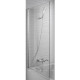Душевая шторка на ванну Jacob Delafon Struktura 140x80 см профиль хром E6D042-GA