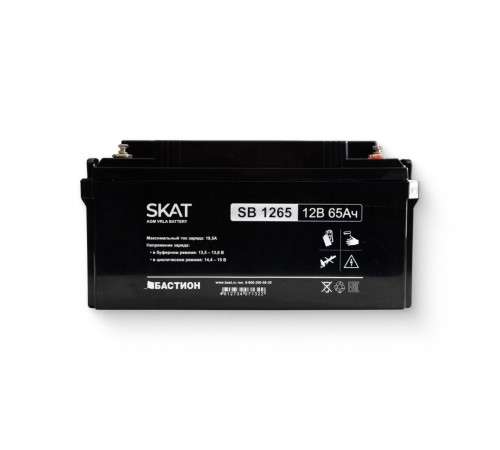 Аккумулятор свинцово-кислотный Бастион SKAT SB 1265 AGM 12В 65Ач