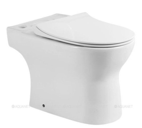 Чаша напольного унитаза BelBagno STEAM P-trap с сиденьем BB130CPR/SC