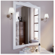 Зеркало подвесное Tiffany World Veronica Nuovo 63х110 см в деревянной раме белый VER1163-B