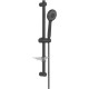 Душевой гарнитур Aquanet Бетта 3jet 60 см матовый черный AQ2015MB