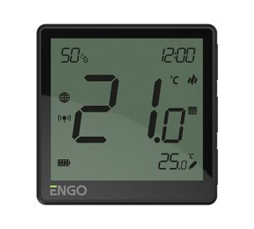 Терморегулятор беспроводной ENGO EONE-BATB Zigbee черный с аккумулятором EONE-BATB