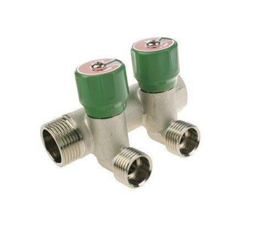 Коллектор модульный Hoger 3/4 x 1/2 HP 3 контура с вентилями латунь EMW0303