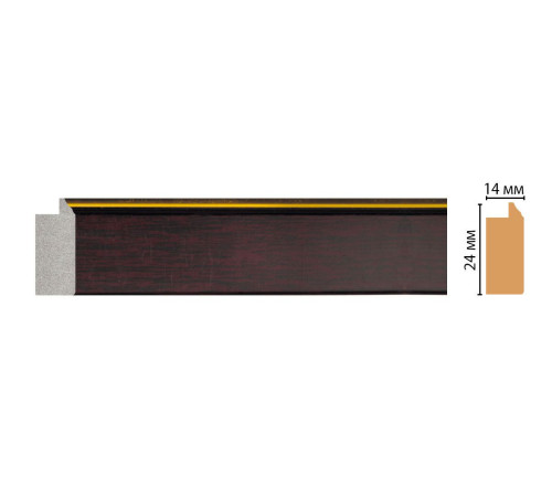 Багет из полистирола Decomaster FM2-2 24х14х2850 мм FM2-2
