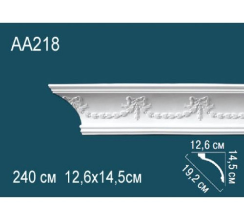 Карниз потолочный Perfect AA218 полиуретановый с рисунком AA218