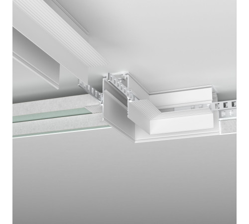 Slim Magnetic Коннектор угловой для встраиваемого шинопровода под ГКЛ 12,5мм черный 85212/00 85212/00