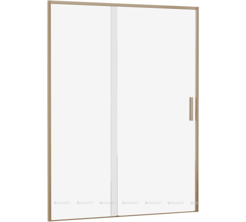Душевая дверь в нишу Aquanet Pleasure Evo 1500 мм золотой никель Easy Clean AE65-N150-GBT