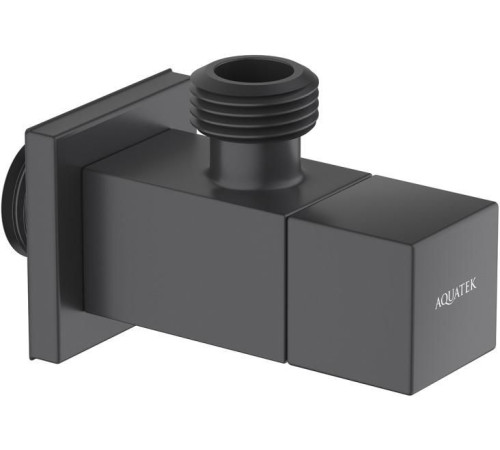 Угловой переходник Aquatek матовый черный AQ2453MB