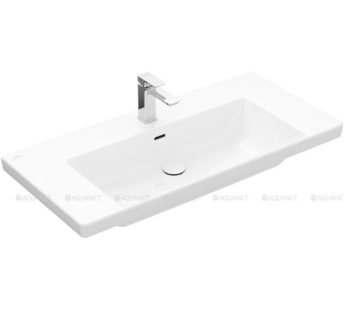 Раковина Villeroy &amp; Boch Subway 3.0 1000x470x165 мм только с тумбой C57000VQ 4A70A501