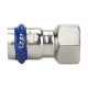Муфта раструбная Varmega Inox Press 22х3/4 внутренняя резьба VM705002205