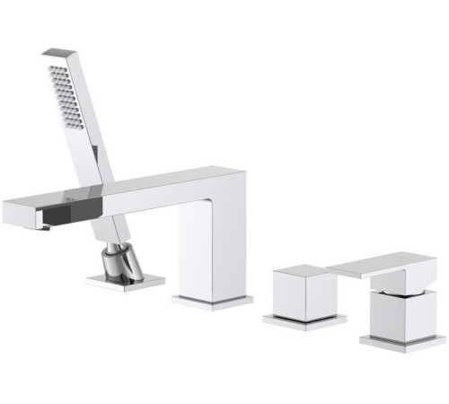 Смеситель на борт ванны Aquanet Libra на 4 отверстия AQ1648CR