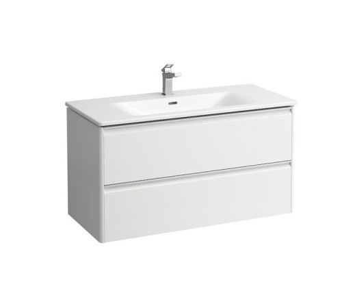 Комплект мебели Laufen Palace 1000х450х545 мм с раковиной Slim 2 ящика белый глянцевый 8.6070.7.261.104.1