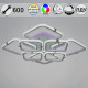 Потолочная люстра 06321-3.3-4+4A WH+CR (RGB)