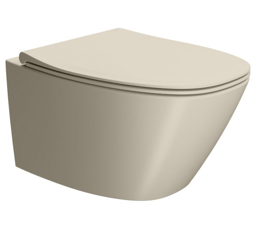 Унитаз подвесной безободковый GSI Modo+ Swirlflush 540x370 мм Creta Matte 8415FR408