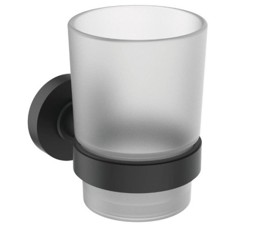 Стакан с держателем Ideal Standard IOM матовый черный A9120XG