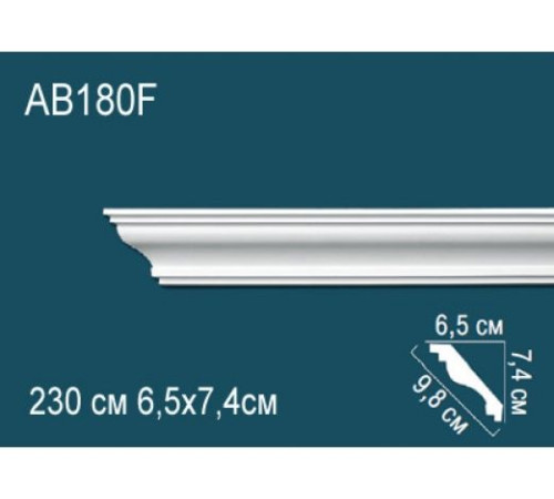 Карниз потолочный Perfect AB180F гибкий полиуретановый 250x250x2000 мм AB180F