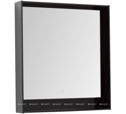 Зеркало Aquanet Милан 80 LED черный глянец 00306387