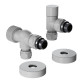 Набор термостатический осевой Royal Thermo Design Pro 15 мм M30x1,5 Белый НС-1646642