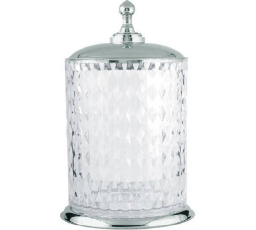 Мусорное ведро напольное Boheme Brillante 21х21х30.5 см хром 10451
