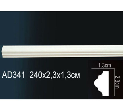 Молдинг Perfect AD341 полиуретановый 2000х25х12 мм AD341