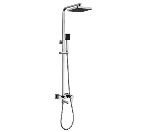 Душевая система Lemark Tropic со смесителем для ванны и верхним душем хром LM7004C