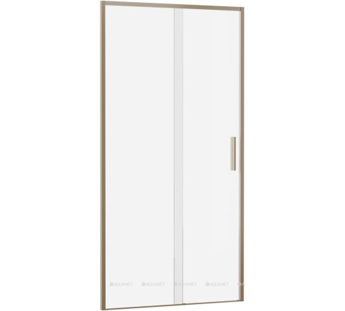 Душевая дверь в нишу Aquanet Pleasure Evo 1000 мм золотой никель Easy Clean AE65-N100-GBT