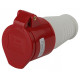 Розетка с заземлением Эра R-16-3P-PE-IP44