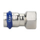 Муфта раструбная Varmega Inox Press 28х1 внутренняя резьба VM705002806